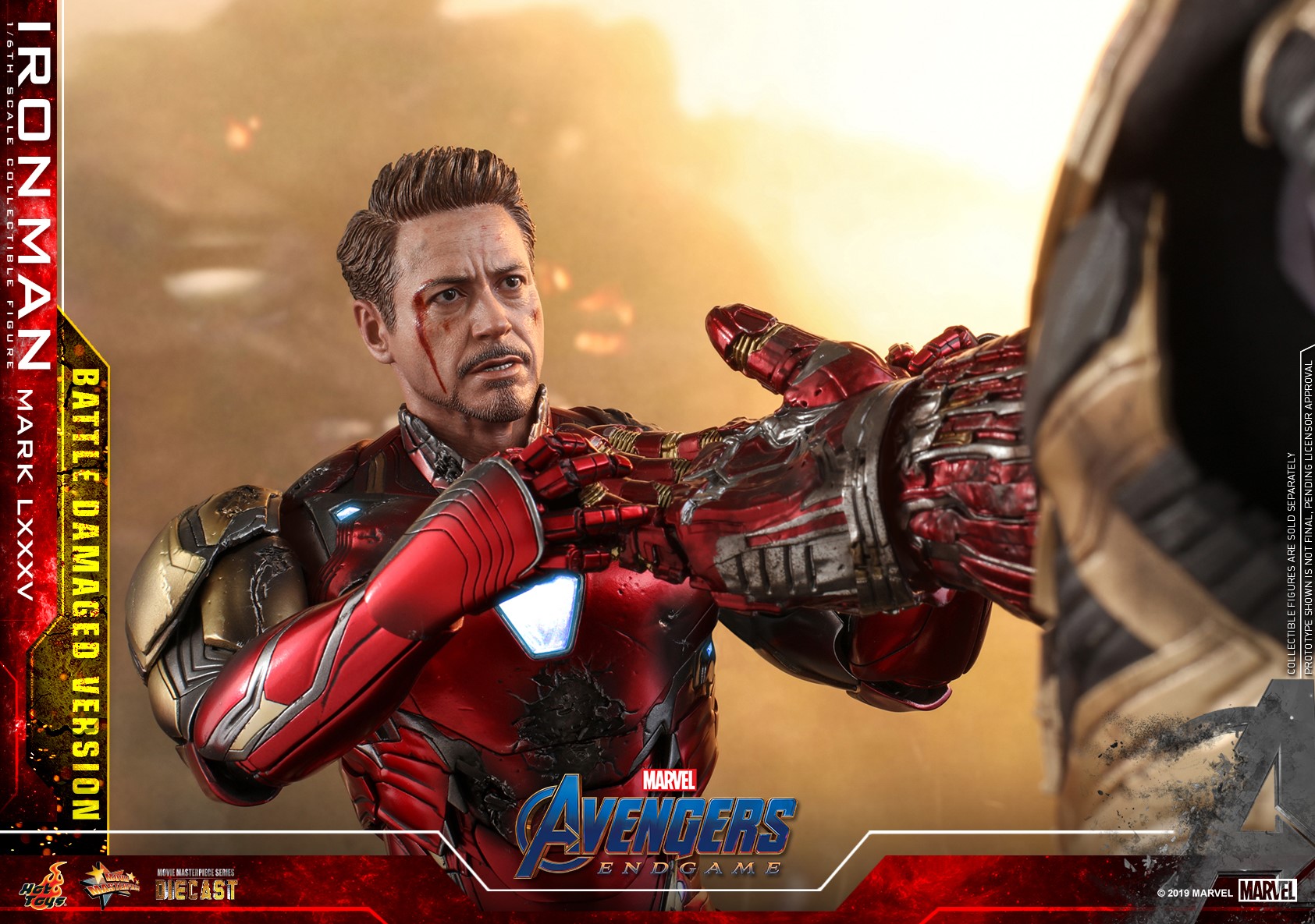 Hot Toys MMS543D33 Avengers: Endgame 1/6 Iron Man Mark LXXXV (Battle Damaged Version)