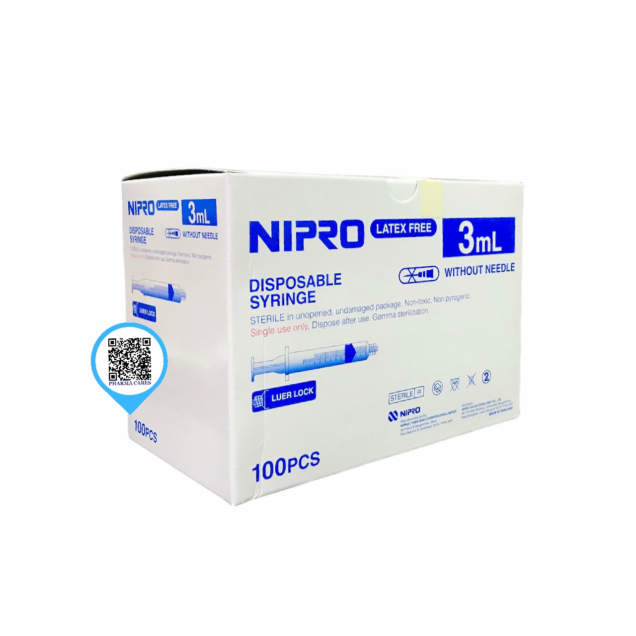Nipro Syringe 3 ml หัวล็อค