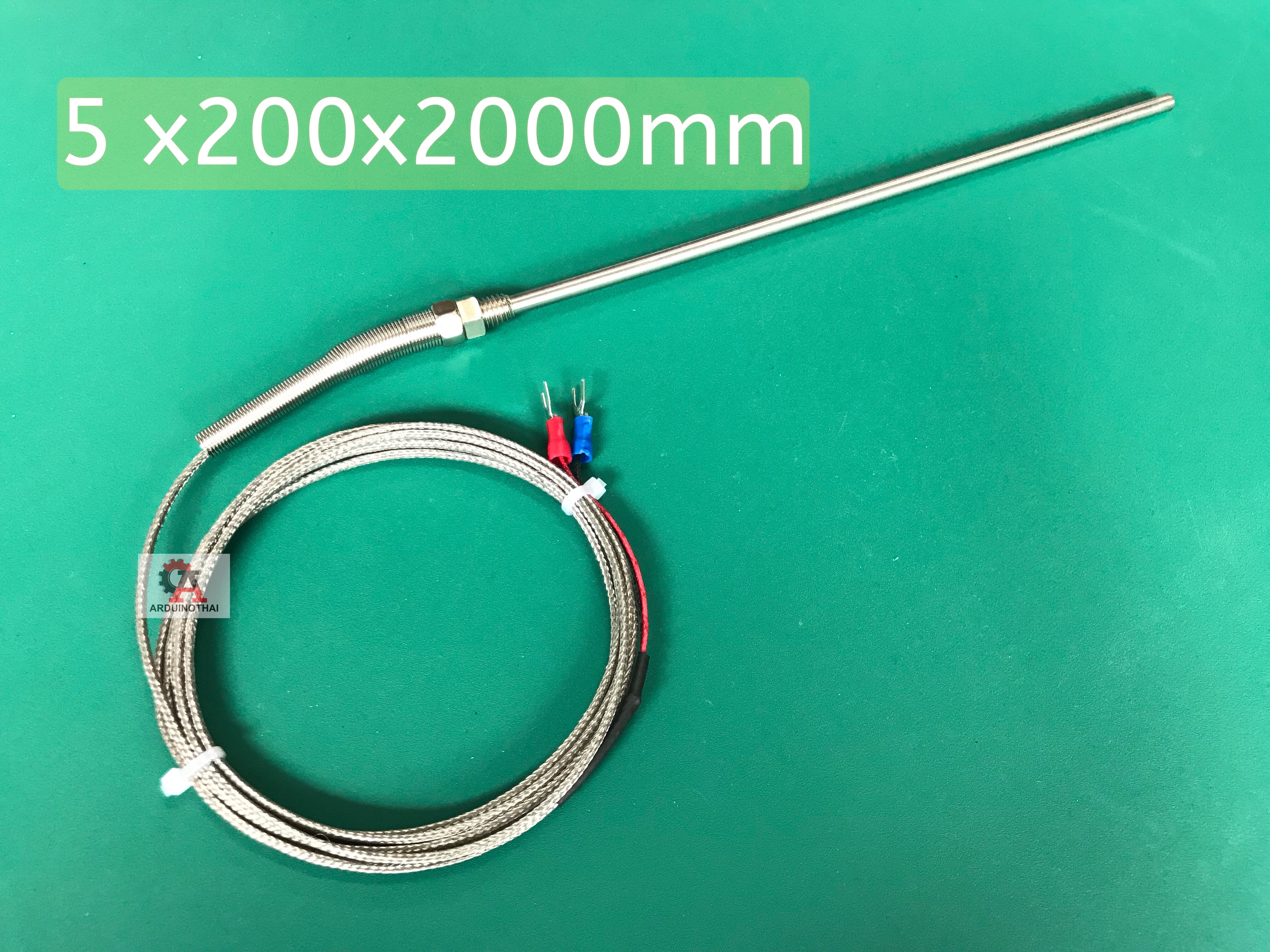 Thermocouple เซนเซอร์วัดอุณหภูมิ K-Type 0-600°C 5x200x2000mm