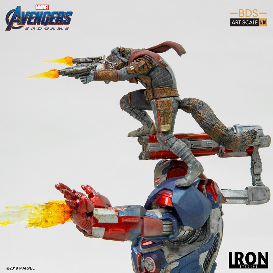 Iron Studios BDS Art Scale 1/10 Avengers: Endgame - Iron Patriot & Rocket