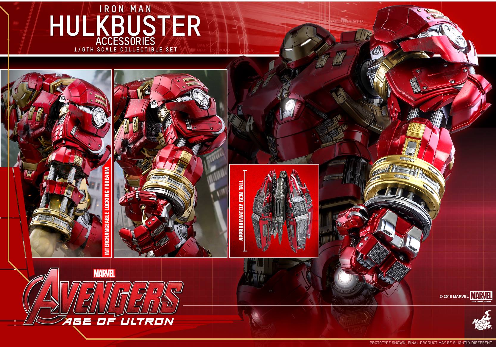 Hot Toys ACS006 AVENGERS AGE OF ULTRON - HULKBUSTER (ACCESSORIES)