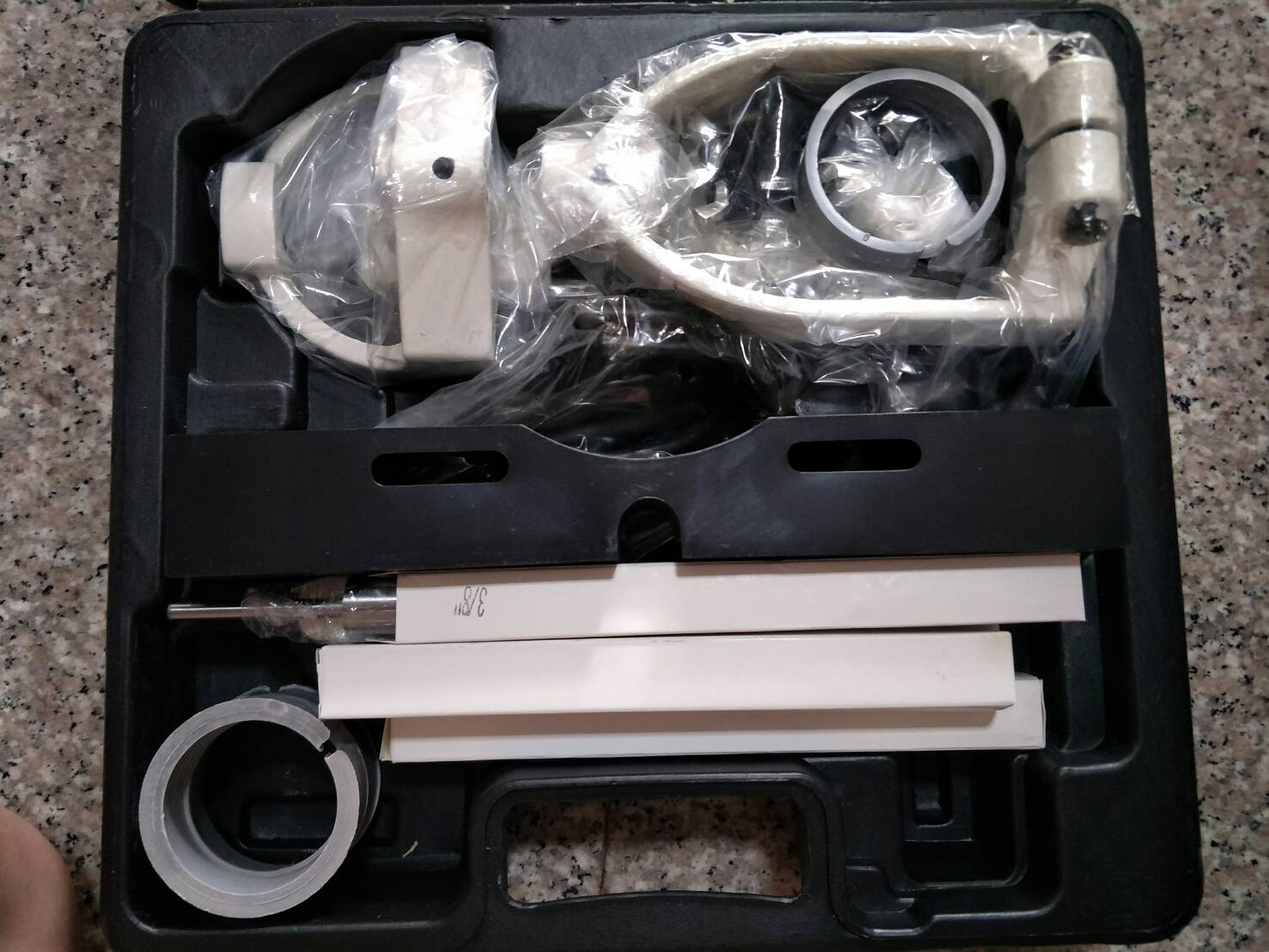 DS09 ชุดแปลงสว่านเป็นแท่นเจาะเดือยไม้สี่เหลี่ยม พร้อมปากกาจับไม้+ดอกชุด 4 ดอก