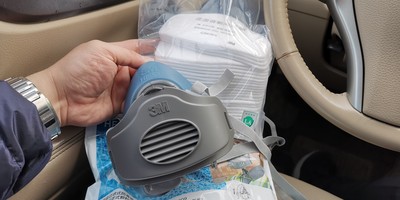 OT66 หน้ากาก 3M รุ่น HF-52 กันฝุ่น 2.5PM แก๊สพิษ ฝุ่นละอองเชื้อต่างๆ คุณภาพสูงพร้อม ไส้กรอง 20 ชิ้น