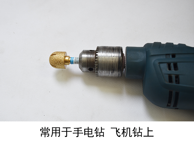 DR16 ดอกเจียรคว้านหิน กระจก กระเบื้อง แกน 1/4 สำหรับ ทริมเมอร์ สว่าน