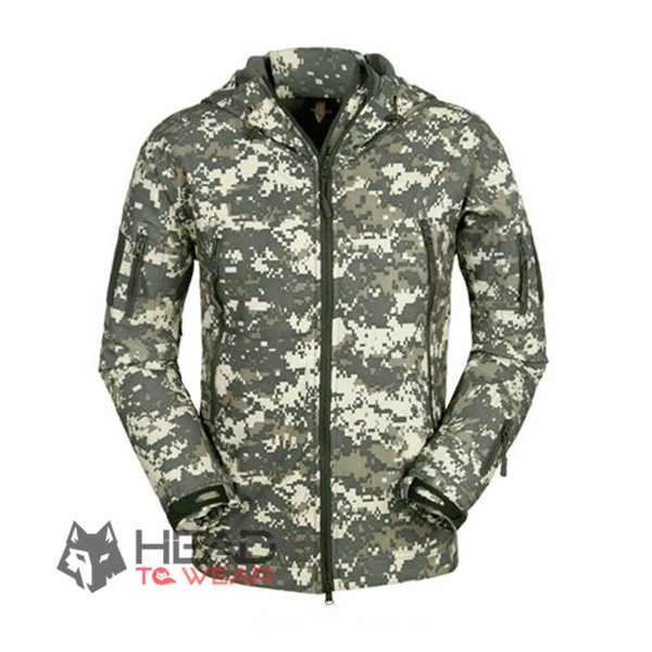 เสื้อแจ็คเก็ต Tactical กันน้ำ : ลายพราง Digital (ACU) รหัส JT005