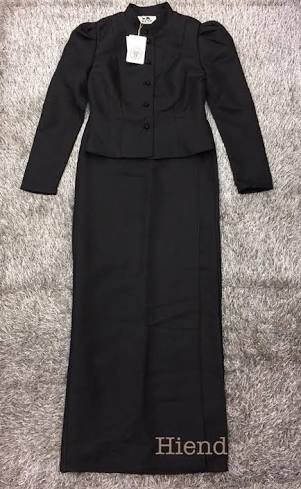 ชุดไทยจิตรลดา สีดำ งานป้าย