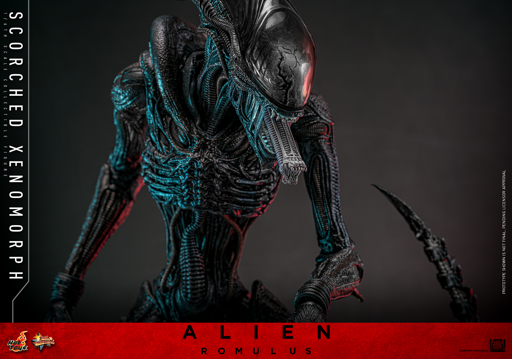Hot Toys MMS784 Alien: Romulus - Scorched Xenomorph