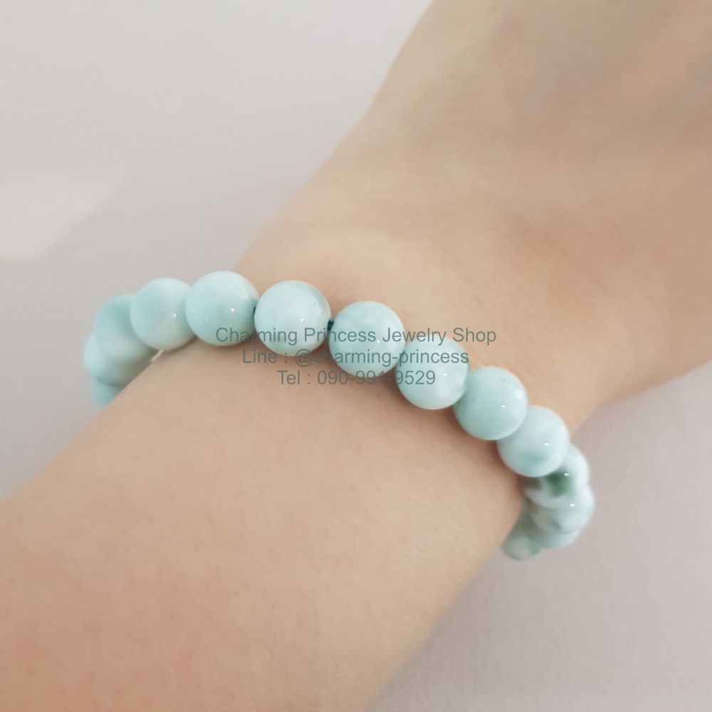 Green Angelite แองเจิลไลท์สีเขียว 8 มม หินของความคิดสร้างสรรค์ หินแห่งการหยั่งรู้ การปรากฏของสิ่งเตือนภัย ซึ่งเปรียบเสมือนมีเครื่องรางบอกเหตุ