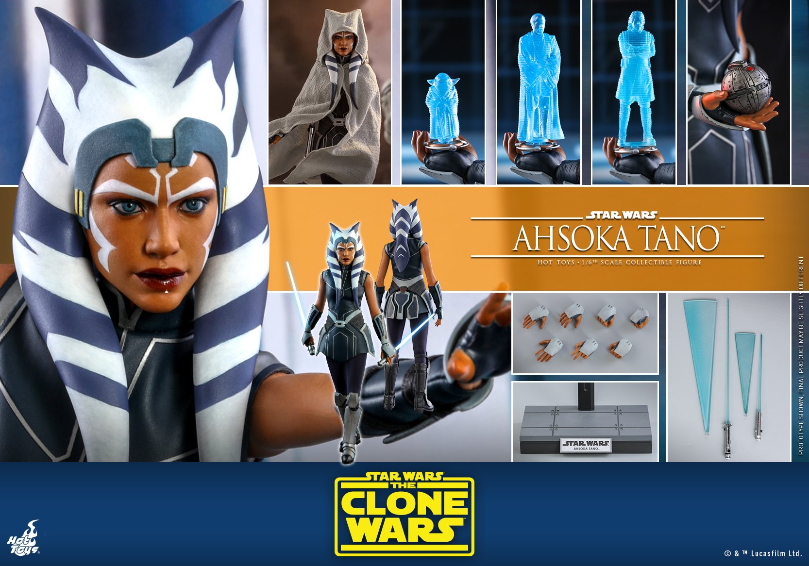 Hot Toys TMS021 1/6 Star Wars: The Clone Wars™ - Ahsoka Tano™