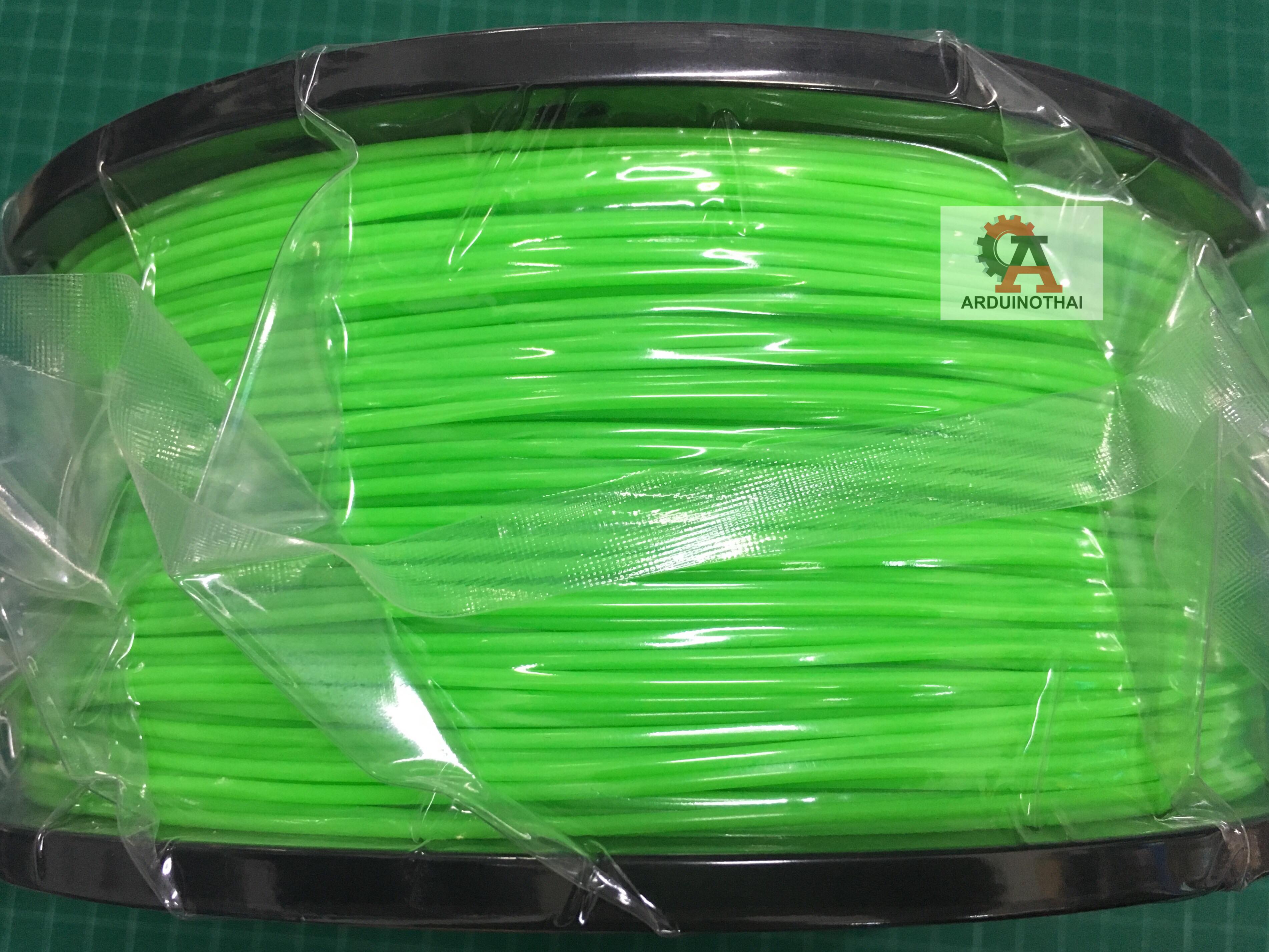 เส้นวัสดุ ABS ม้วนละ 1 กิโลกรัม (FLUORESCENT GREEN)