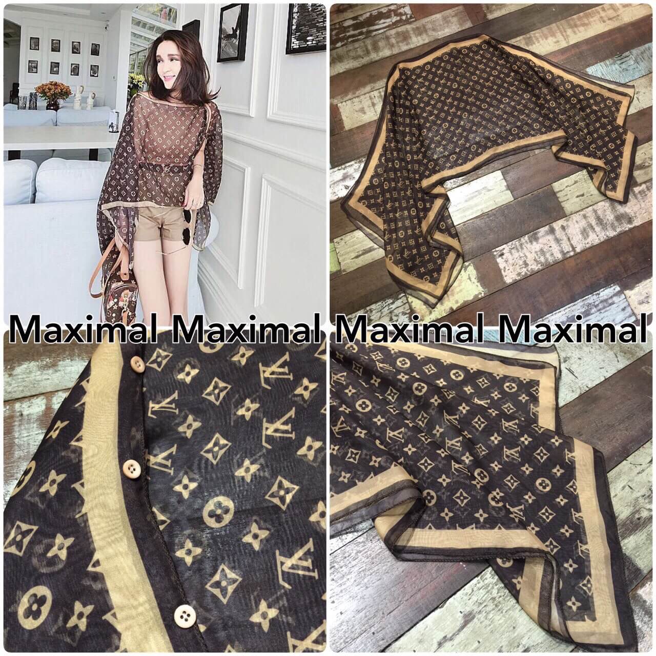 พร้อมส่ง เซทผ้าคลุมไหล่ LV & เสื้อสายเดี่ยว :Recommeded!!เสื้อคลุมไหล่โมโนแกรม งานแบรนด์ Louisvuitton
