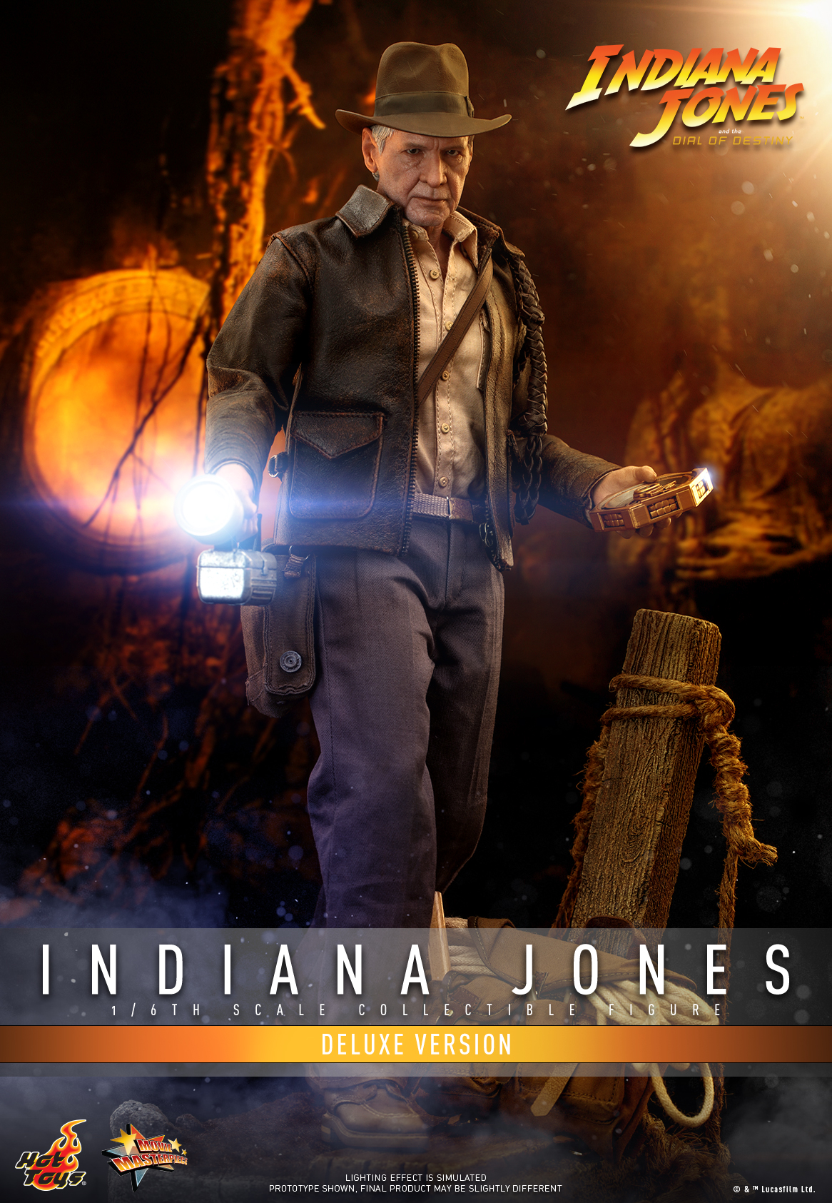 Hot Toys MMS717 1/6 Indiana Jones and the Dial of Destiny - Indiana Jones (Deluxe Version)
