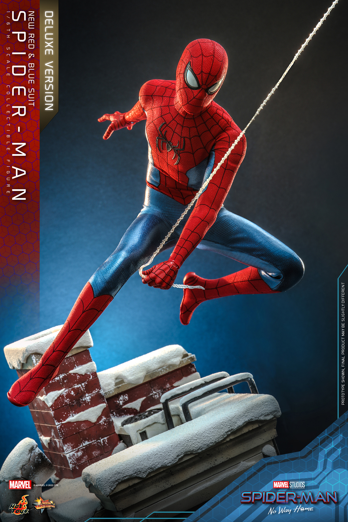 Hot Toys MMS680 1/6 Spider-Man: No Way Home - Spider-Man (New Red and Blue Suit) [Deluxe Version]
