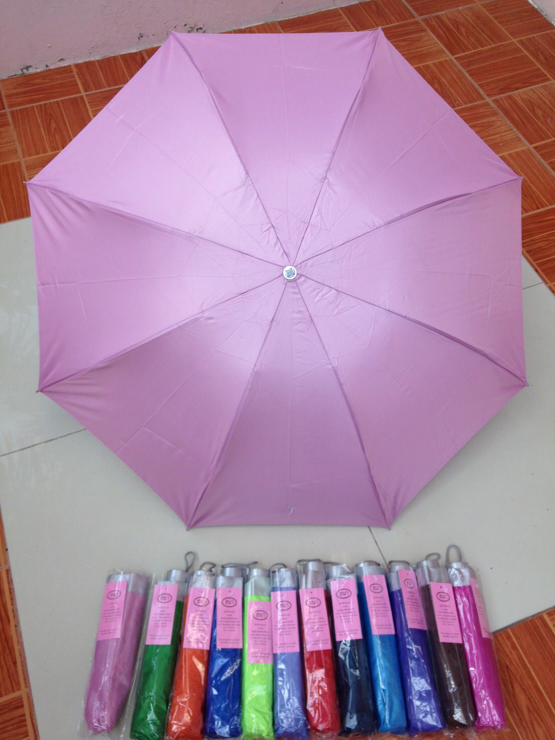 ร่มพับ3ตอนมียูวี8ก้าน