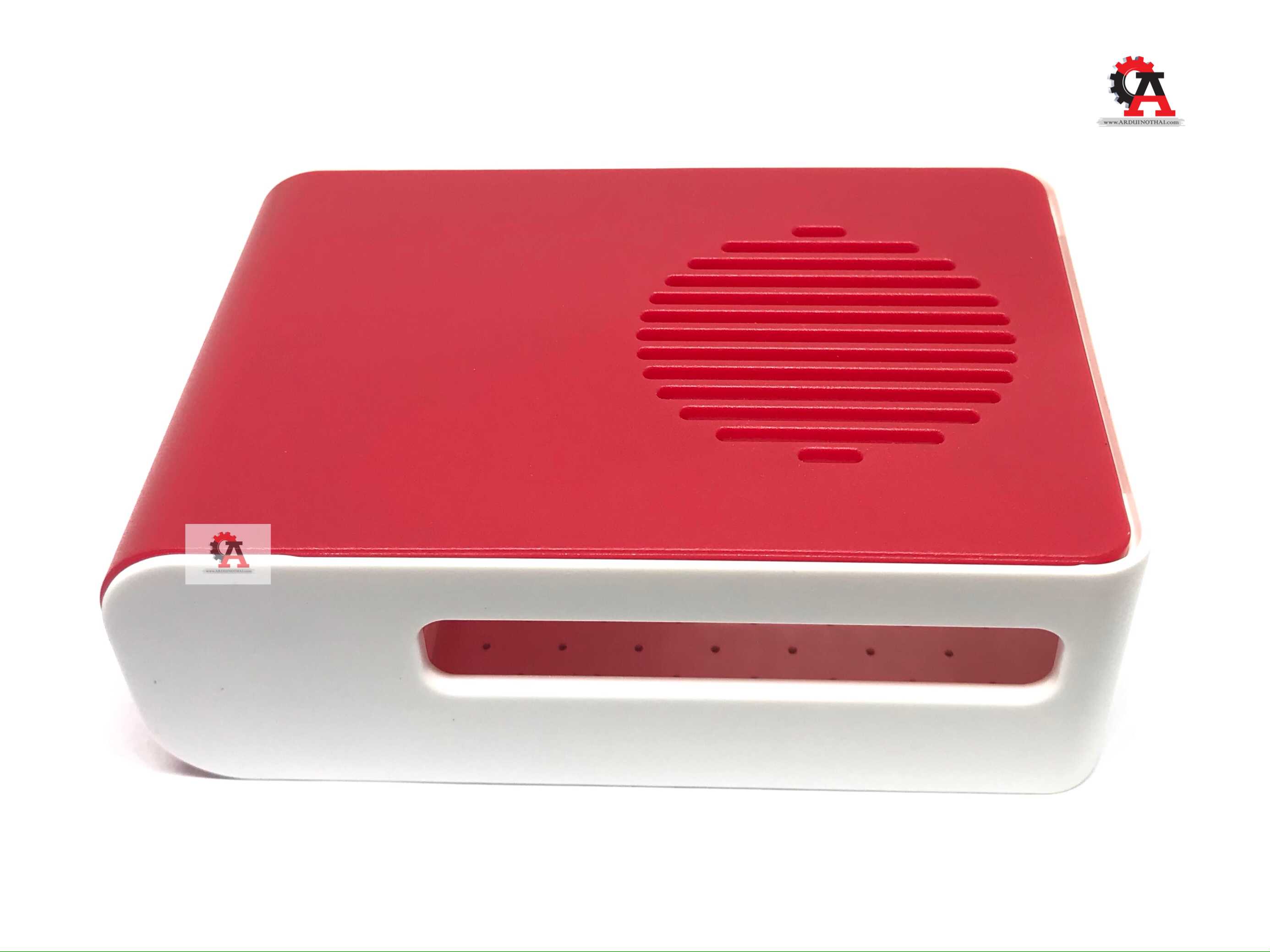 Raspberry pi 4 case เคสพลาสติกสำหรับ ราสเบอรี่พาย 4 สีขาว-แดง