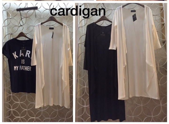 Cardigan. เสื้อคลุมผ้าสแปนเด็กผ้านิ่มใส่สบายมากค่ะ แบบคุณพลอย และดาราในรูปใส่
