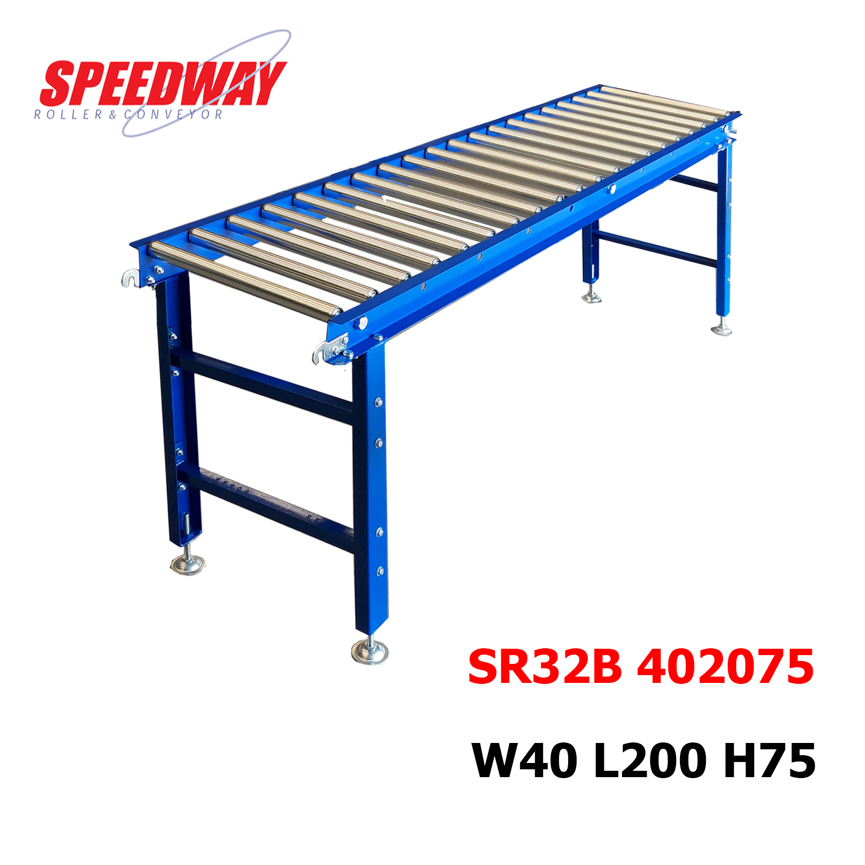 SPEEDWAY รางลูกกลิ้งลำเลียง กว้าง 40 ซม. ยาว 2 ม. สูง 75 ซม. ( Model SR32B 402075 )