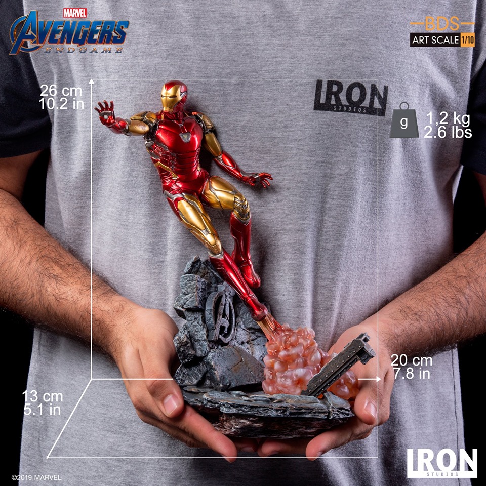 Iron Studios BDS Deluxe Art Scale 1/10 Avengers Endgame - Iron Man Mark LXXXV