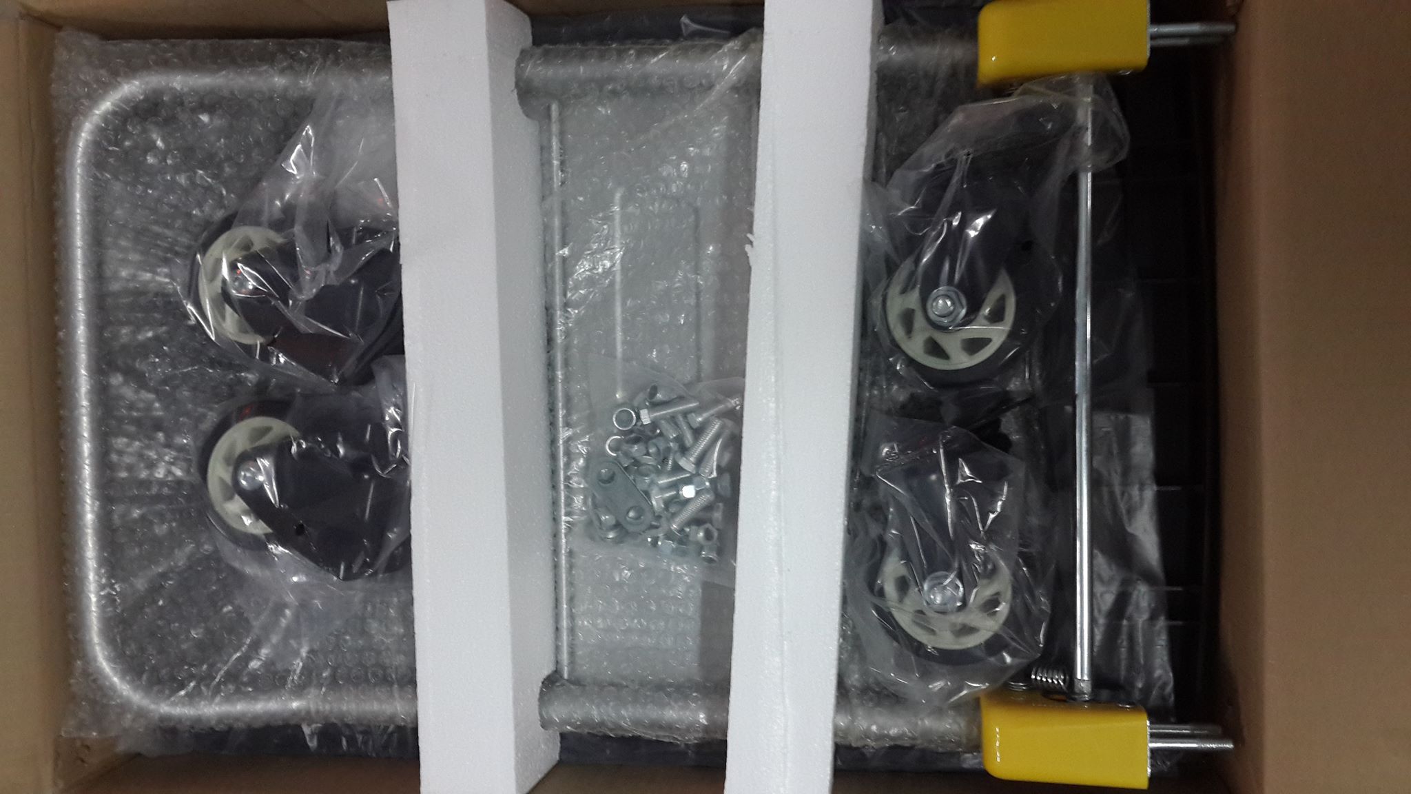 รถเข็นของพับได้ ล้อยาง 4 ล้อ รับน้ำหนักได้ 150 กิโลกรัม