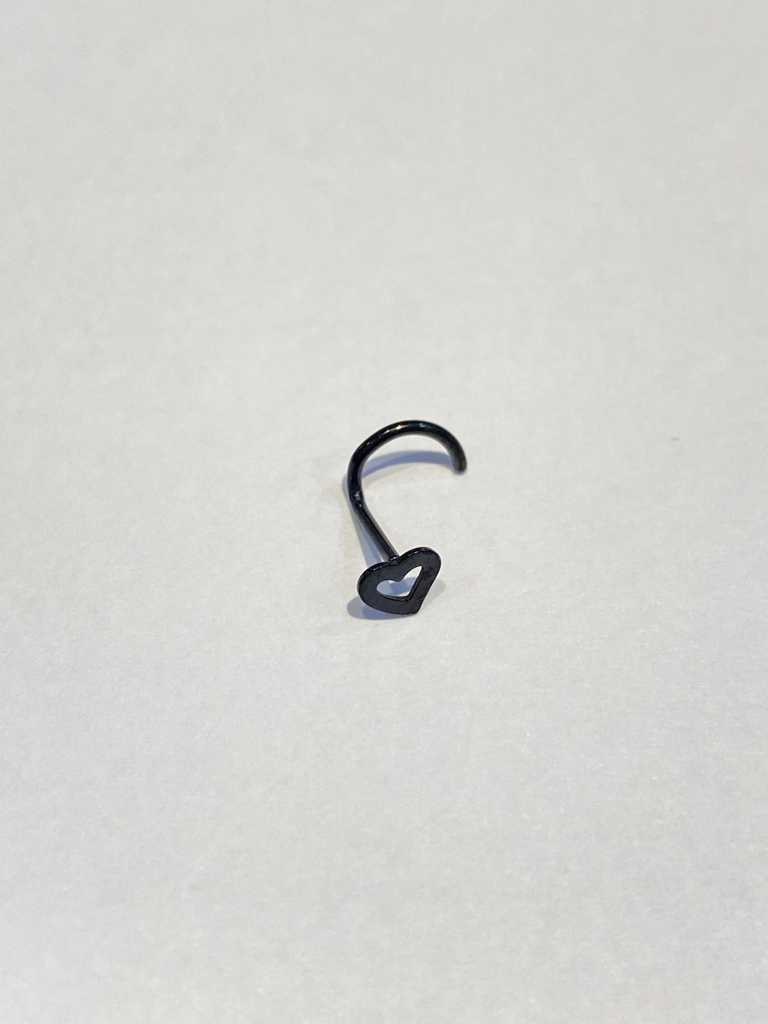 “เช็คสินค้าทัก line ก่อนโอนนะคะ” จิวจมูกไทเทเนี่ยม 100% สำหรับผิวแพ้ง่าย Nose ตะขอ/ฉาก หัวใจ_TCT21