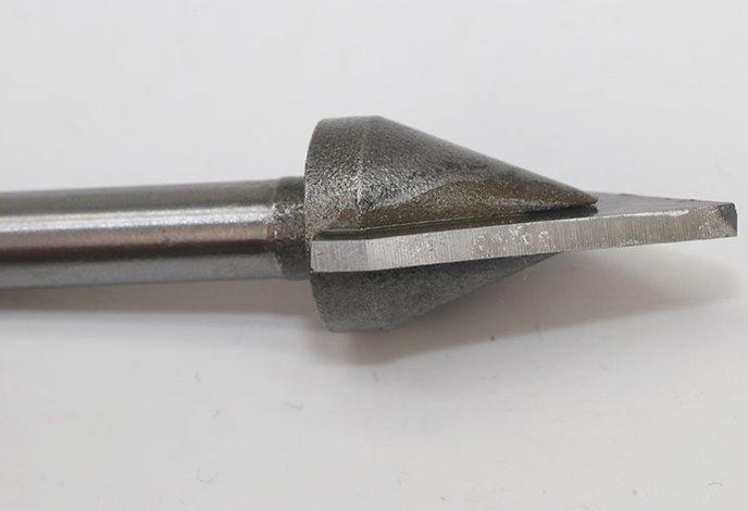 DR13 ดอกทริมเมอร์ V Cutter แกน 1/4 60 องศา ฟันคารไบร์แท้ สำหรับงาน แกะไม้