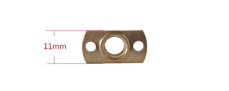 3D printer accessories T8 screw pitch 2mm. lead 8mm. (4 heads)