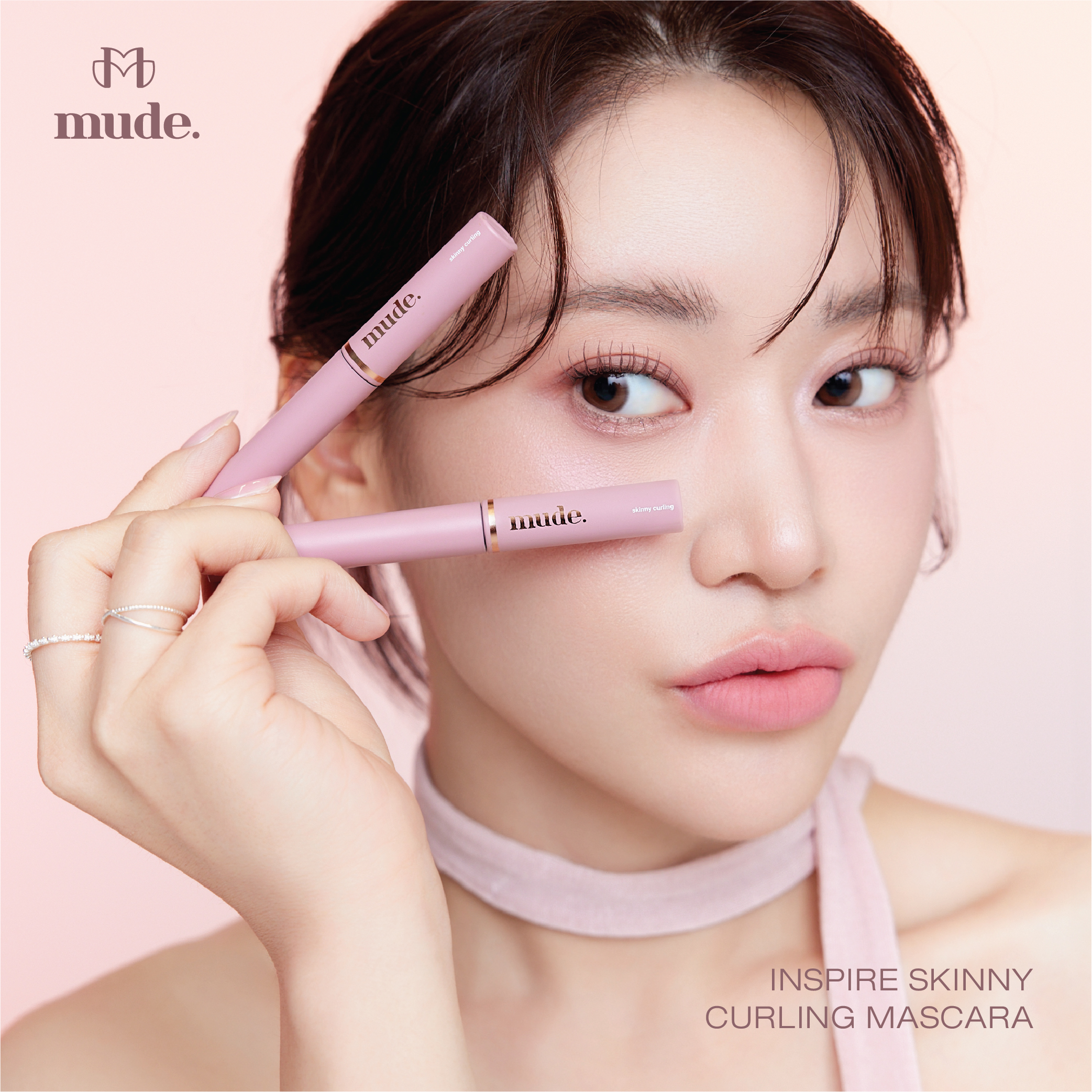 MUDE INSPIRE SKINNY CURLING MASCARA 3 G. (มาสคาร่า หัวแปรงเล็ก)