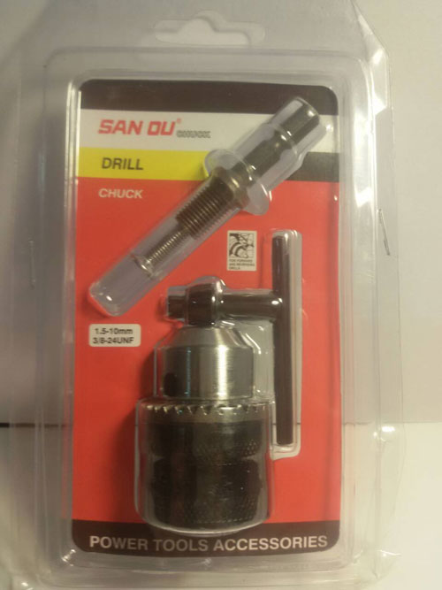 CH04 หัวจับดอกสว่านแกนหกเหลี่ยม แบบใช้ดอกจำปา จับได้แตั้งแต่ 1.5 มิล -10 มิล 23/8 24 UNF