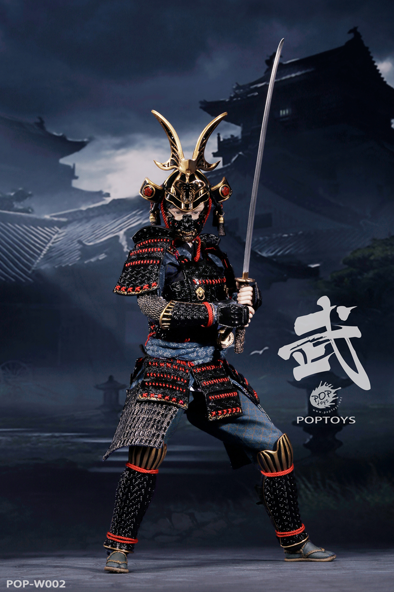 POPTOYS W002 The Second of Warrior Women Series: The Butterfly Helmets Female Warriors - The Black Armor (Standard Version)