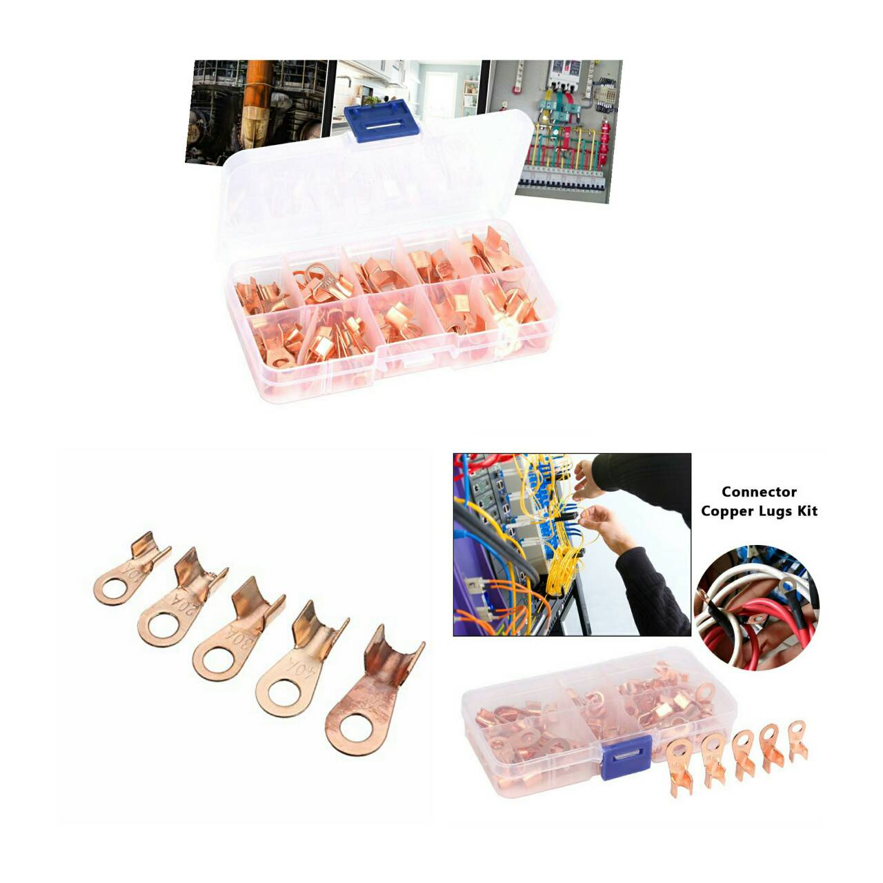 CR02 ชุดหางปลาทองแดง 70 ชิ้น 10/20/30/40/50A ทองแดงแท้ !!!