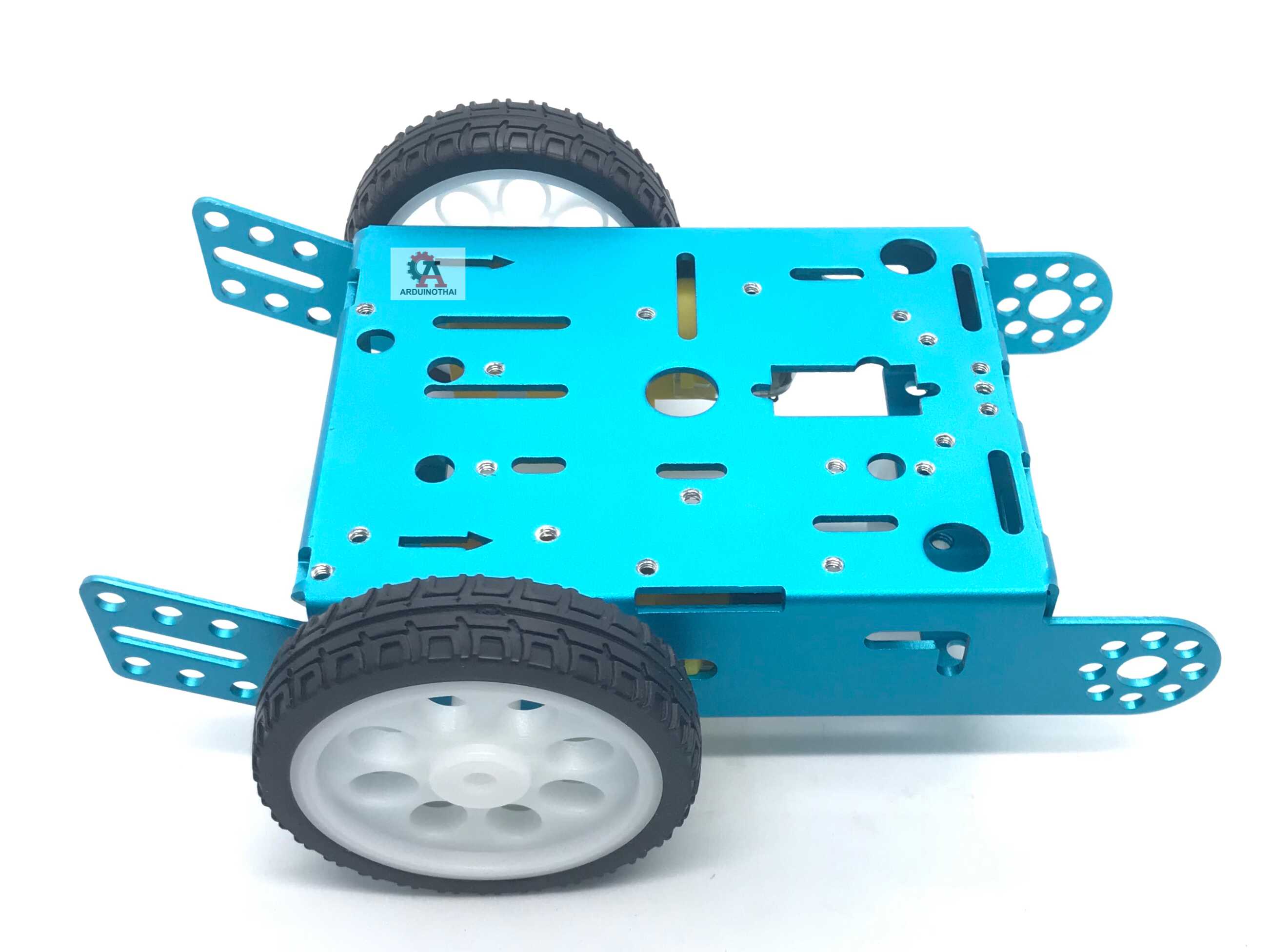 2WD Aluminum Smart Car สีฟ้า