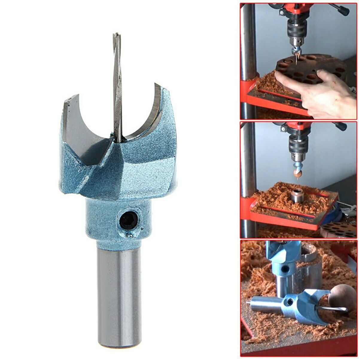 D31 ชุดดอกเจาะทำลูกประคำ 6-10-20 มิล 3 ดอก ฟันคาร์ไบ เกรดสูง