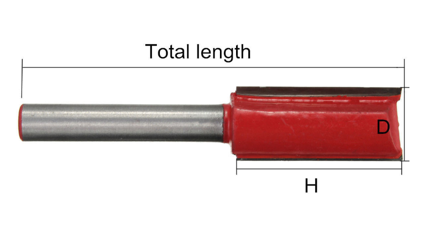 DR14 ชุดดอกทริมเมอร์แกน 1/4 เซาะร่องตรง 1/4-1/2 ชุด 7 ดอก