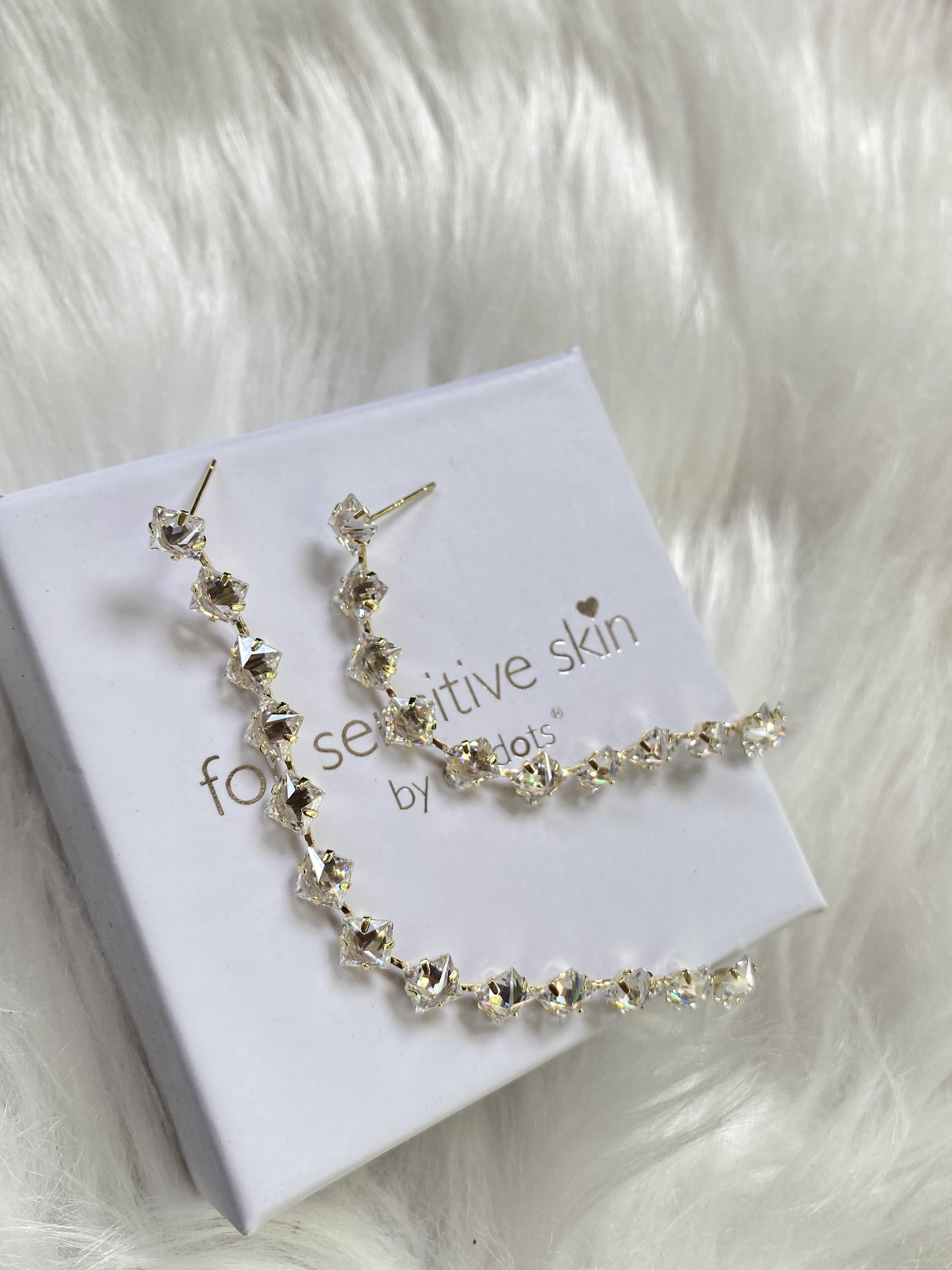 ต่างหูสำหรับผิวแพ้ง่าย ทอง 18K_PC Grandi