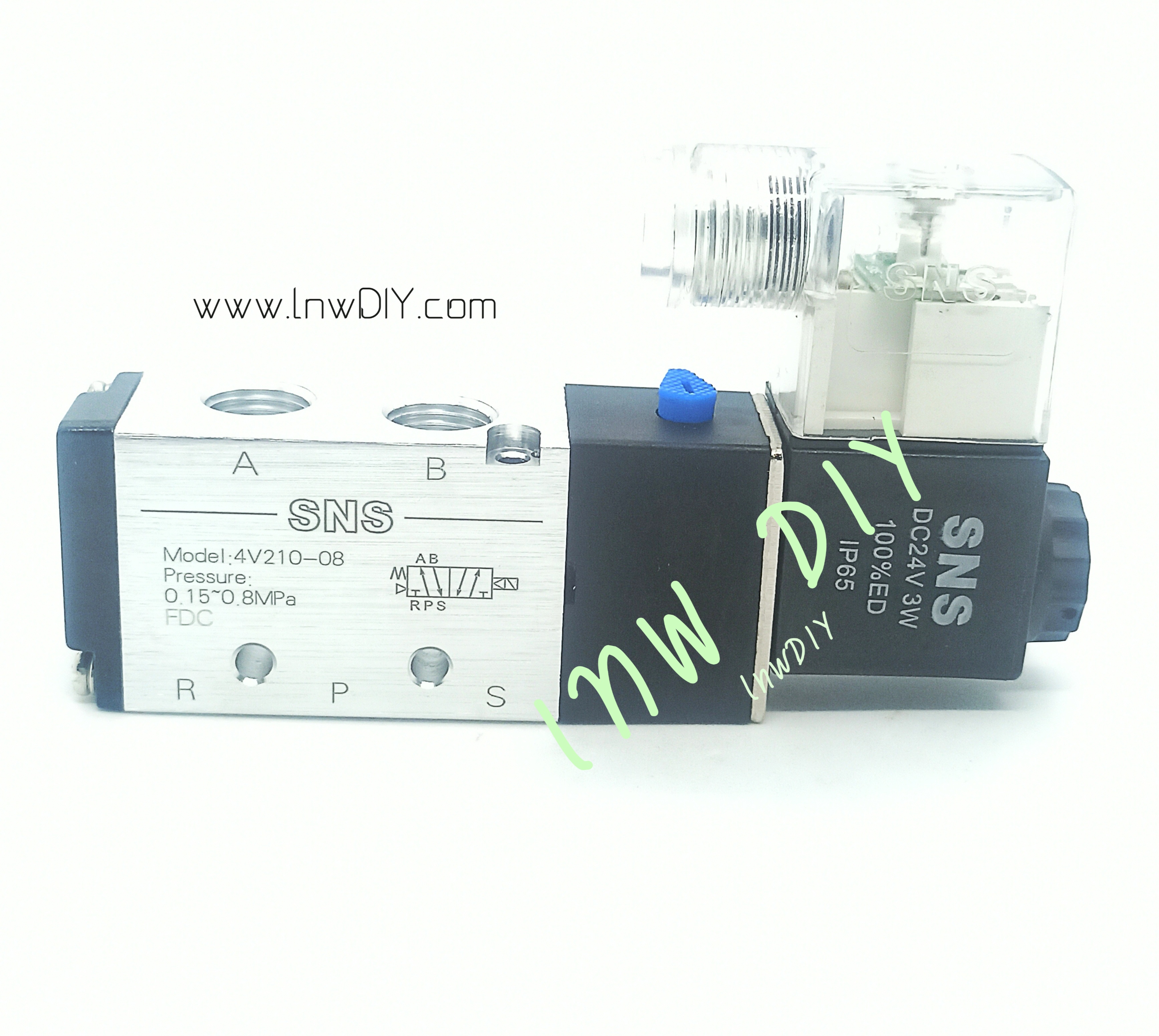 โซลินอยด์ วาล์ว Solenoid Valve 4V210-08 DC24V 3W