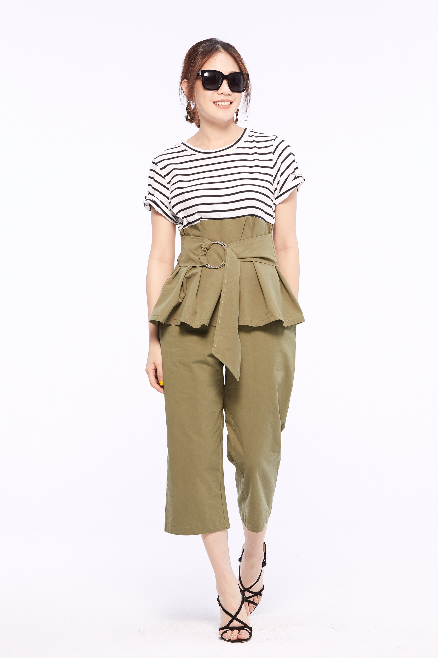 ชุดเซ็ท2ชิ้น ชุดเซ็ทผู้หญิง ชุดเสื้อ+กางเกงขายาว เข้าเซตสวยๆชิคๆ