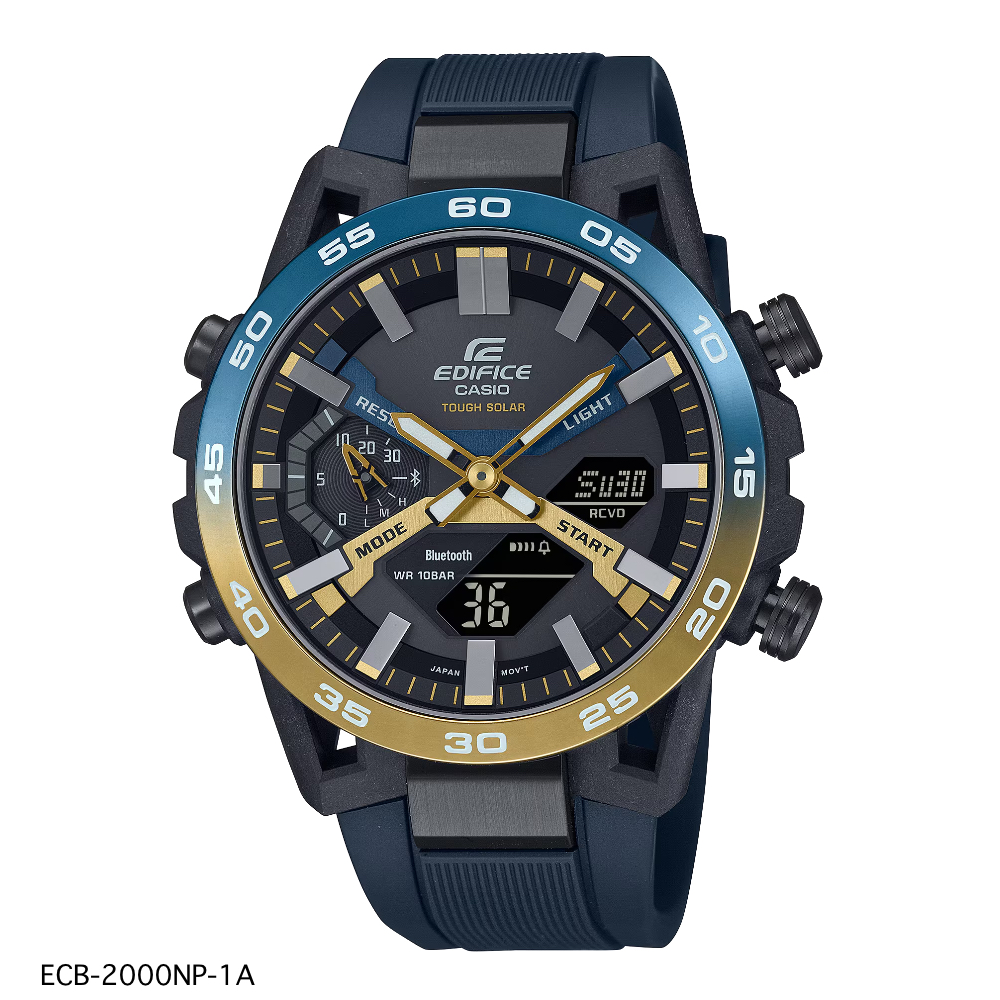 นาฬิกาข้อมือ CASIO EDIFICE EDIFICE SOSPENSIONE ECB-2000NP-1A, ECB-2000NP-1ADR, ECB-2000NP-1, ECB-2000NP