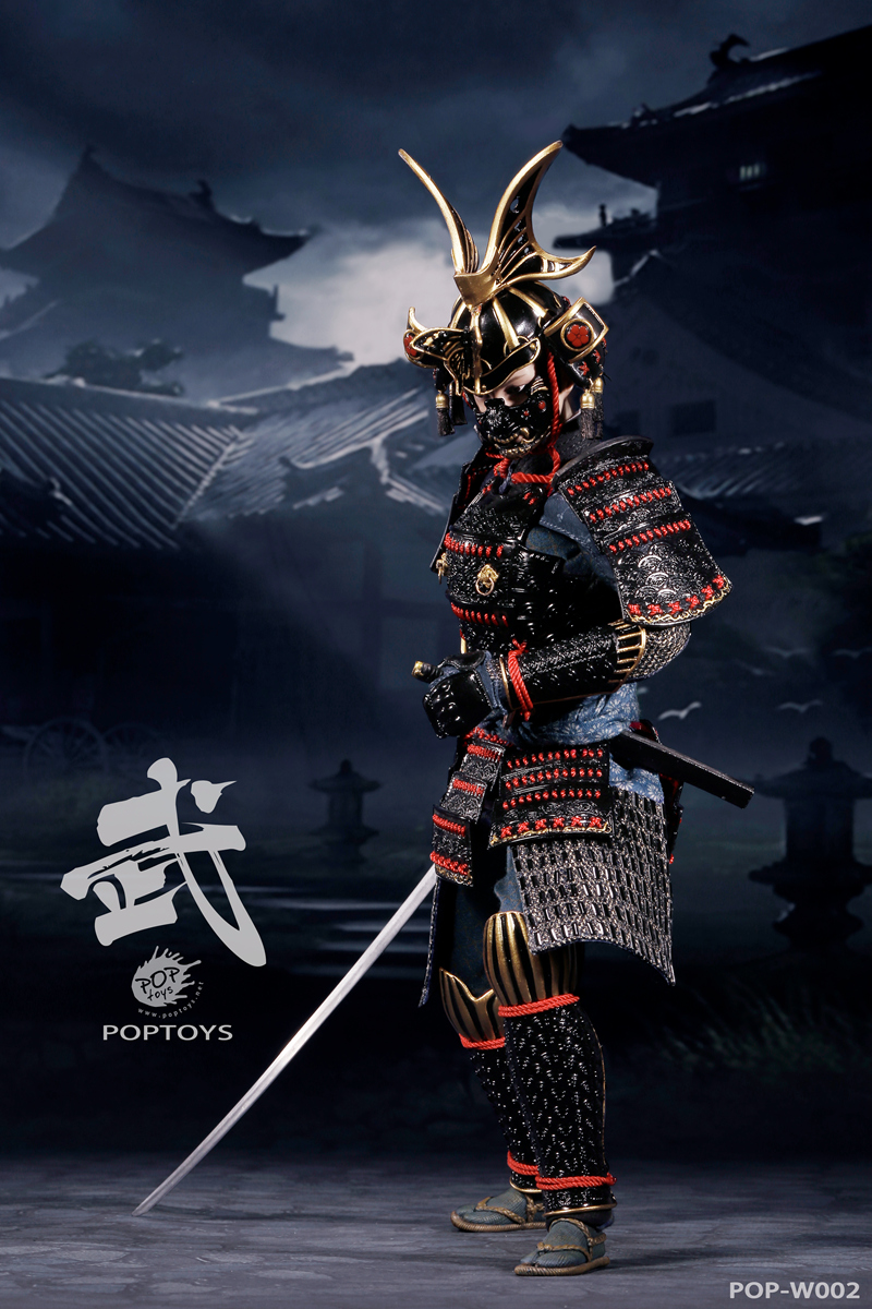 POPTOYS W002 The Second of Warrior Women Series: The Butterfly Helmets Female Warriors - The Black Armor (Standard Version)