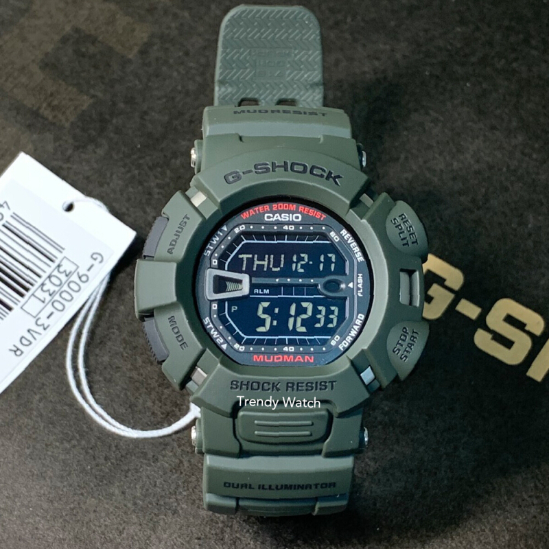 นาฬิกาข้อมือผู้ชาย Casio G-Shock Mudman รุ่น G-9000-1
