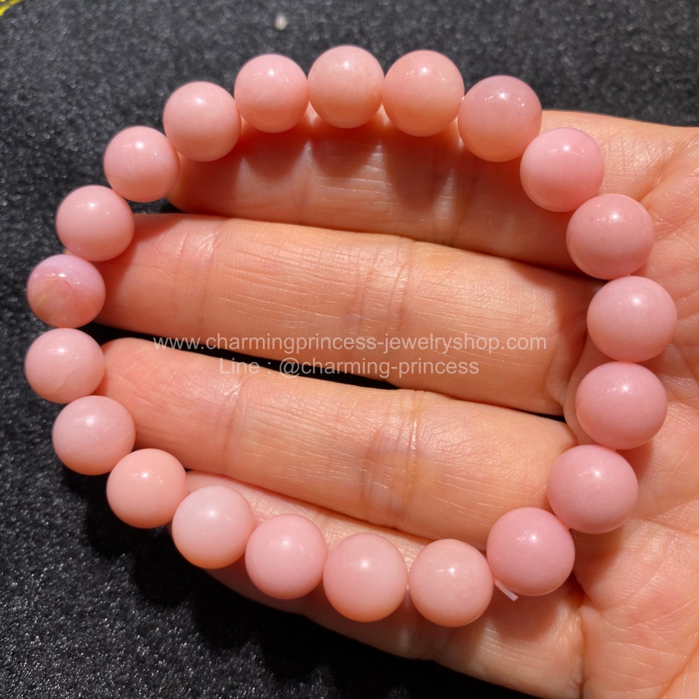Pink Opal AAA+ พิงค์โอปอล 9.45 มม โอปอลสีชมพูคัดพิเศษ