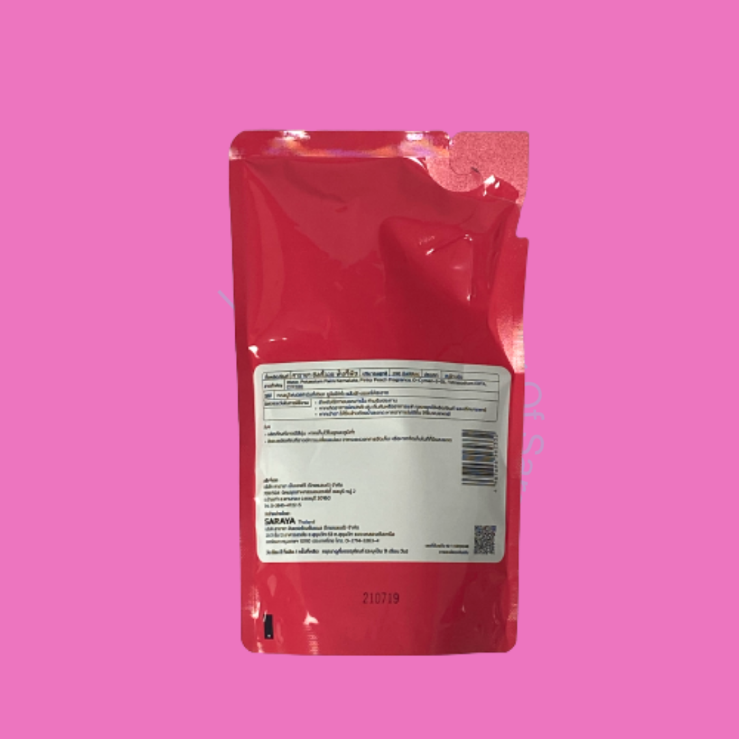 SARAYA สบู่โฟมล้างมือ Silky wash กลิ่นพิงกี้พีช แบบเติม (Refill) ชมพู 290 ML.