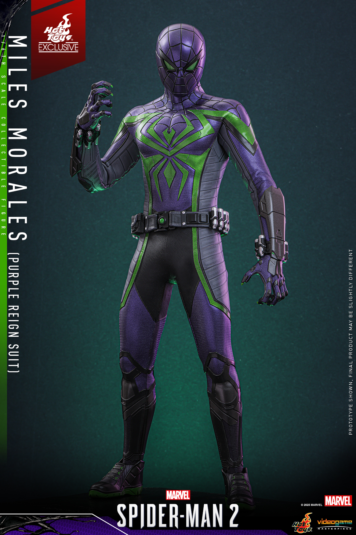 Hot Toys VGM68 Marvel's Spider-Man 2 - Miles Morales (Purple Reign Suit) [Hot Toys Exclusive]