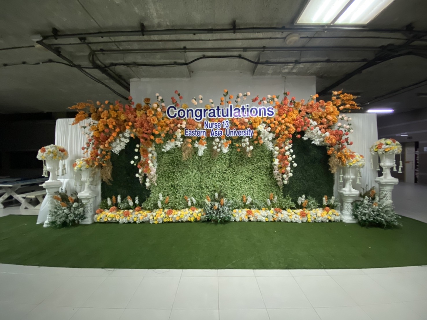 ซุ้มถ่ายภาพงานรับหมวกพยาบาล 3 m x 2.2 m