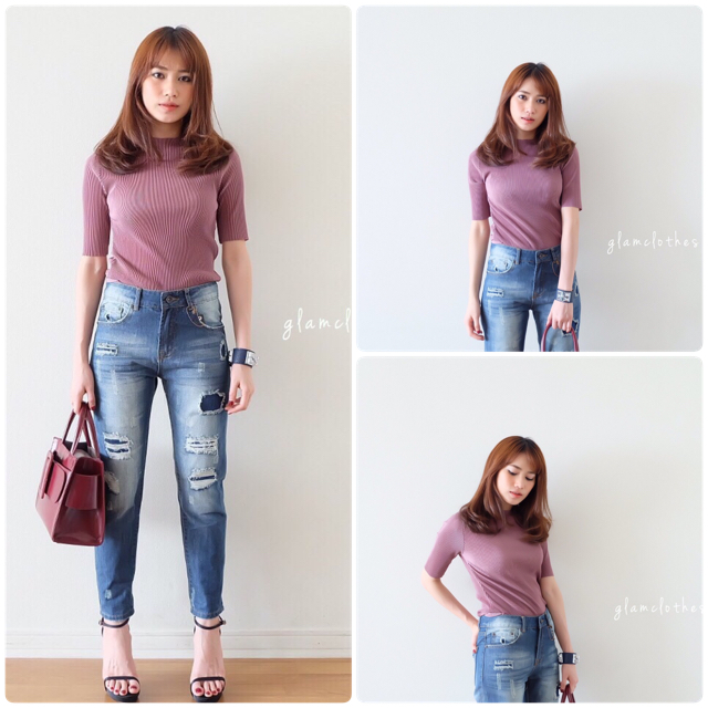 เสื้อแขนสั้นอัดพลีท เนื้อนิ่มบาง ใส่สบายในหน้าร้าน พูดเลยว่า ไม่อ้วนนะ ใส่แล้วผอมเพรียวค่า