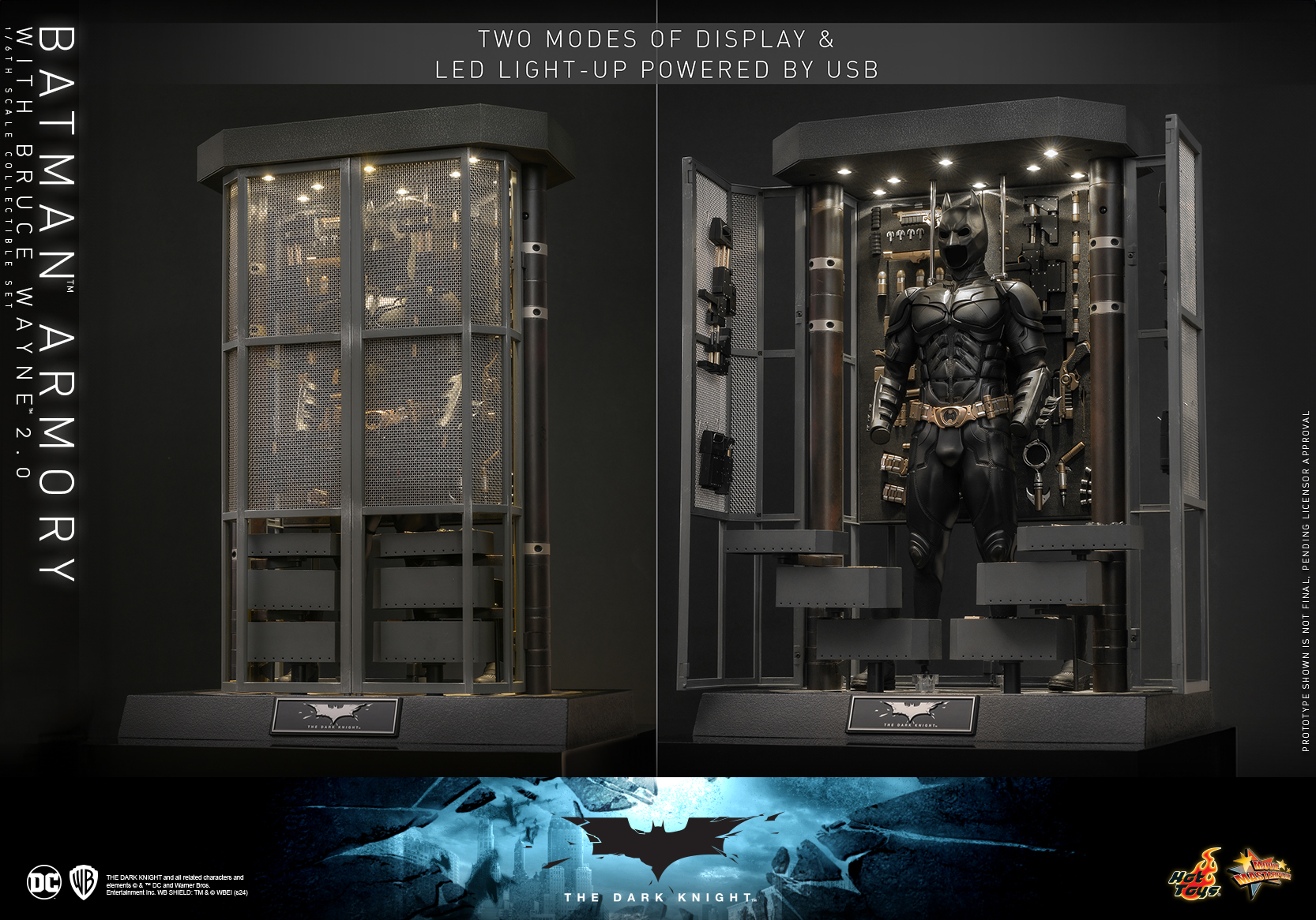 Hot Toys MMS750 The Dark Knight - Batman Armory with Bruce Wayne (2.0)