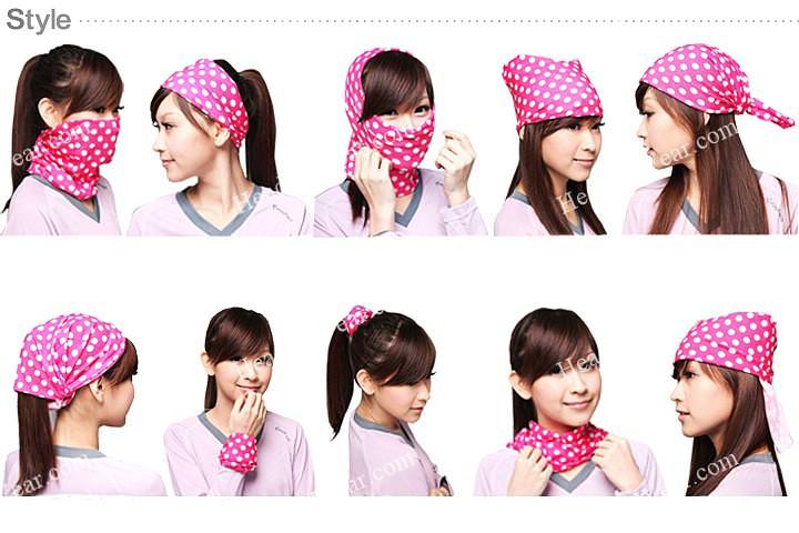 ผ้าบัฟ ผ้าโพกหัว ผ้าคาดผม HeadToWear ลายแม่มด รหัส AB0580