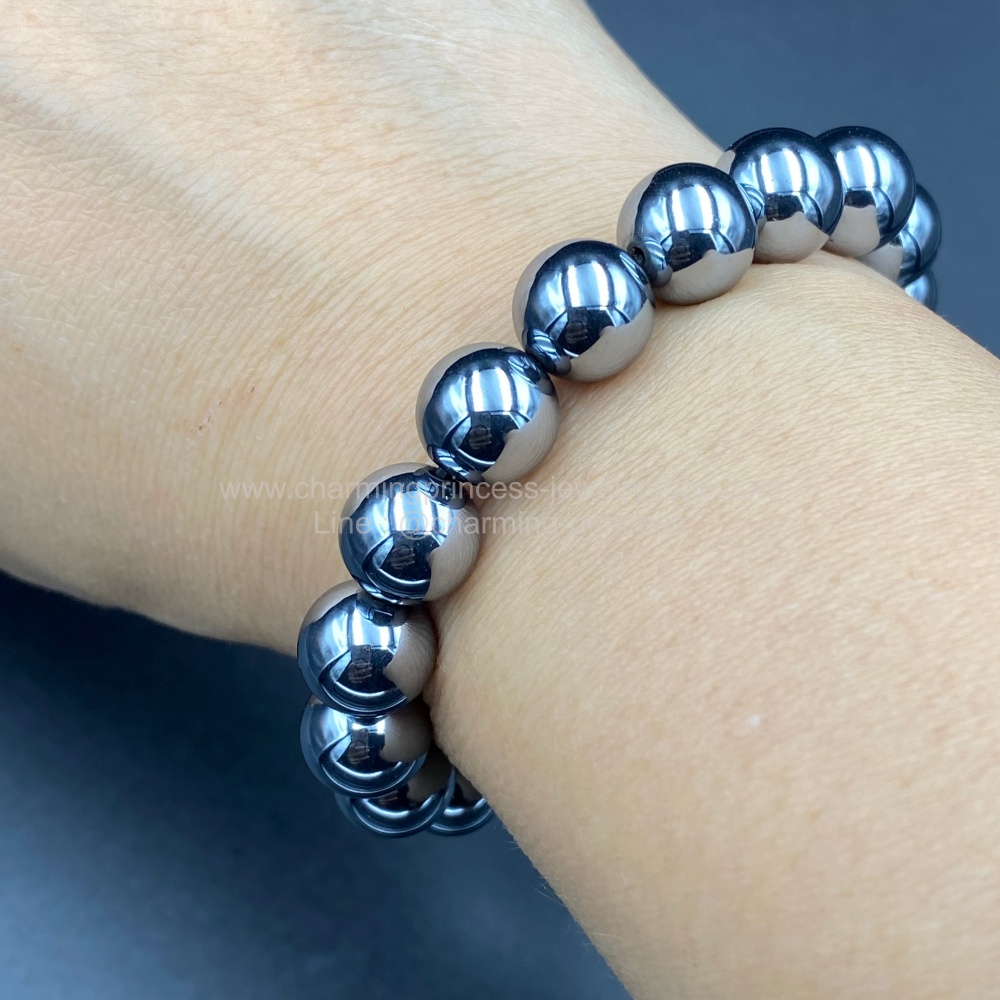 Terahertz Bracelet เทราเฮิร์ต 10 มม แร่สังเคราะห์ที่มีเพื่อการบำบัด รักษา เป็นเทคโนโลยีจดสิทธิบัตร จากประเทศญี่ปุ่น