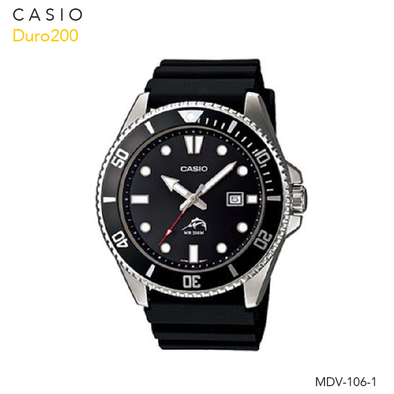 นาฬิกาข้อมือ Casio Standard Men MDV-106 สายเรซิ่น Duro 200 MDV-106-1 MDV-106B-2 MDV-106G-9