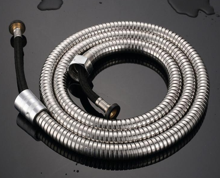 BR02 สายฉีดชำระสเตนเลส 1.5 เมตร ยืดถึงได้ 1.9 เมตร รุ่นสายถักคุณภาพสูงป้องกันน้ำรั่ว เพิ่มแรงดันน้ำ
