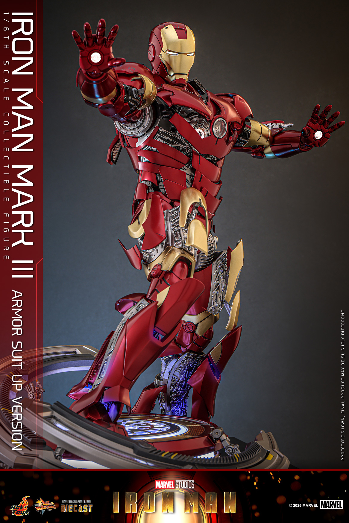 Hot Toys MMS825D72 Iron Man - Iron Man Mark III (Armor Suit Up Version)